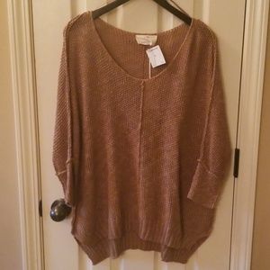 Gold crochet top